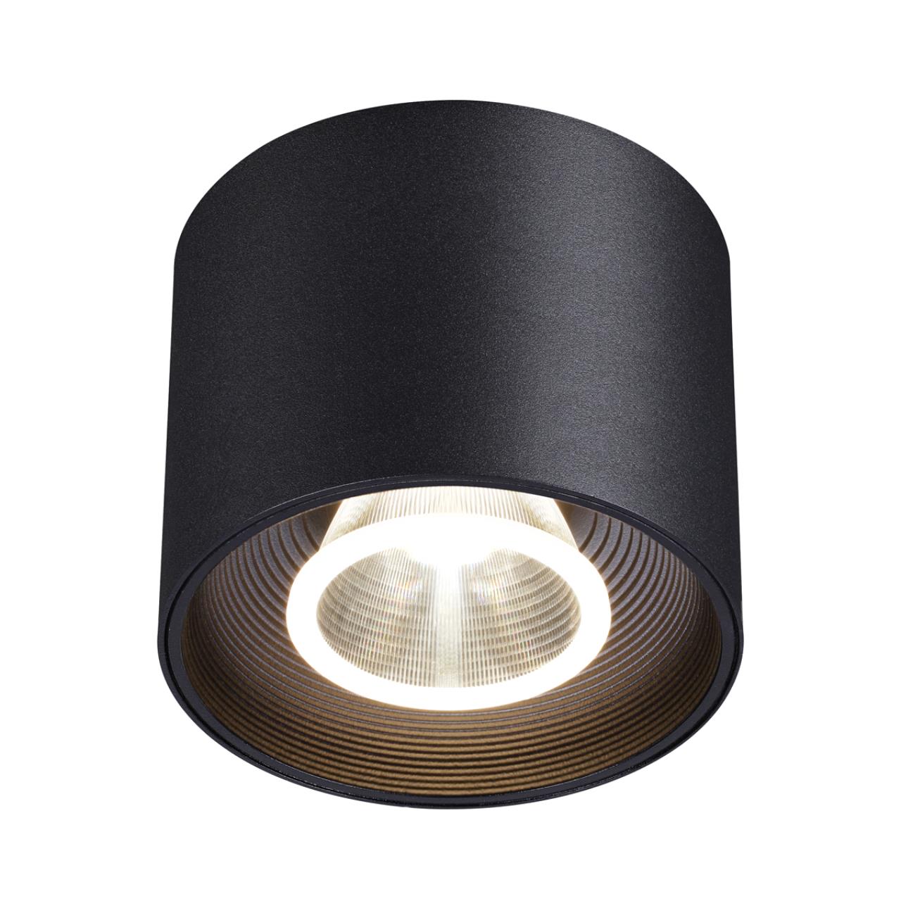 358792 OVER NT21 356 черный Светильник накладной светодиодный IP20 LED 15W 4000K 1600Лм 110-265V BIND — изображение 4