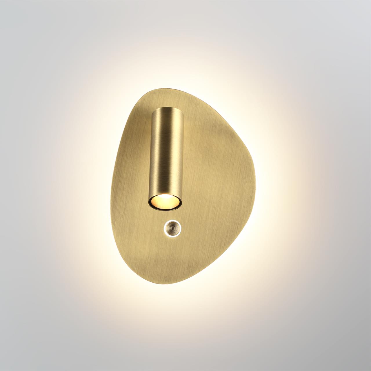 7185/9WL HIGHTECH ODL26 471 Настенный светильник брашированная бронза/металл IP20 LED 9W 580Лм 2700K/3300K/4000K 120° 220-240V ROY — изображение 3