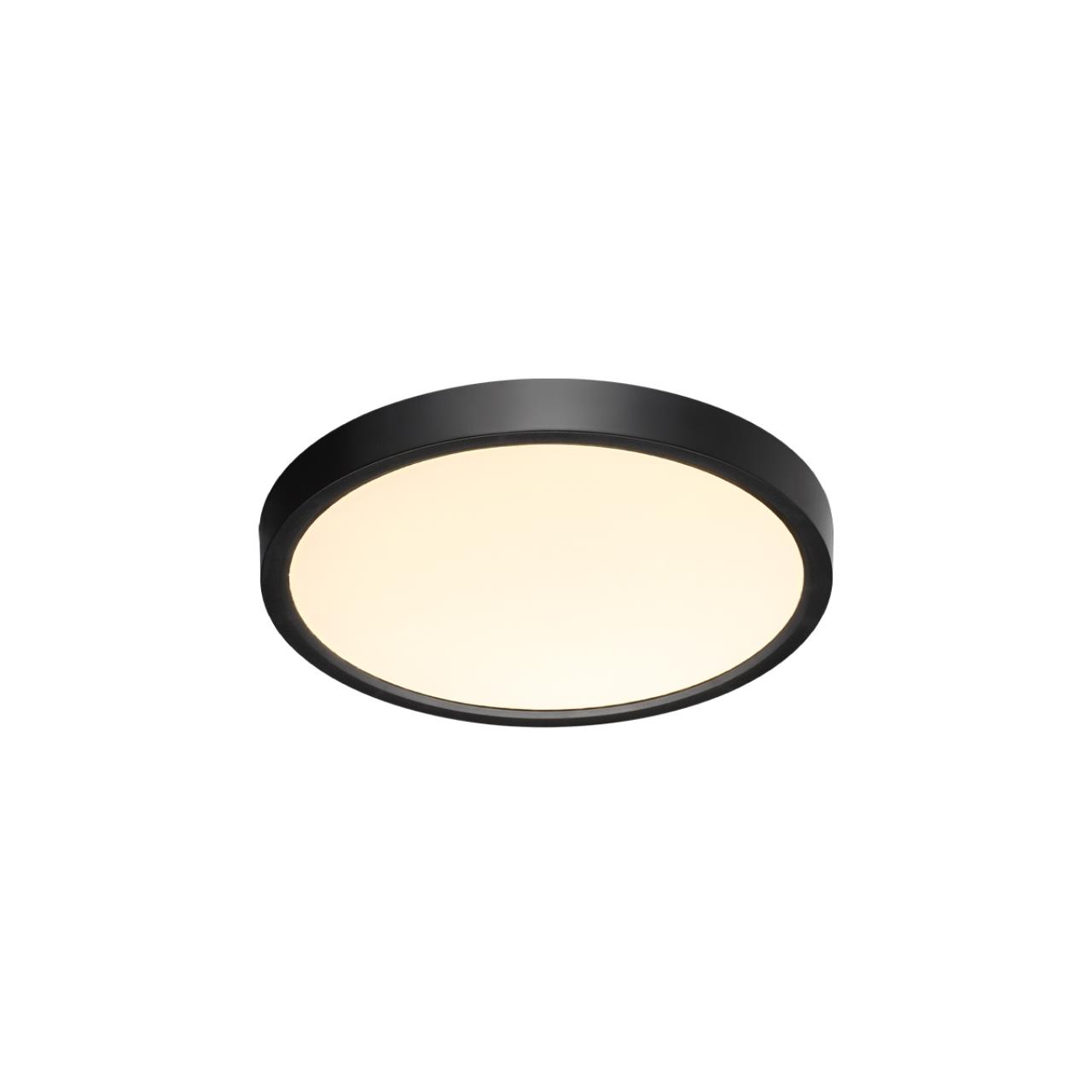 7660/18L MITRA LED SN 554 Светильник пластик/белый/черный LED 18Вт 3000/4000K D230 IP40 ALFA BLACK — изображение 3