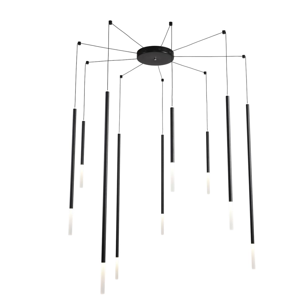 8400/27L LEDIO LN26 000 черный/белый, металл/акрил Люстра LED 27W 3000K 220V STICK — изображение 6