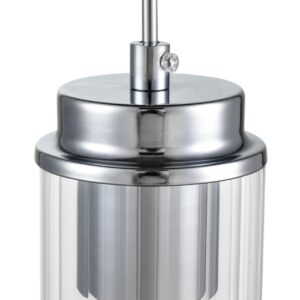 8102/1A COMFI LN26 408 хром/прозрачный металл/металл Подвес Е14 1*40W 220V ISHA