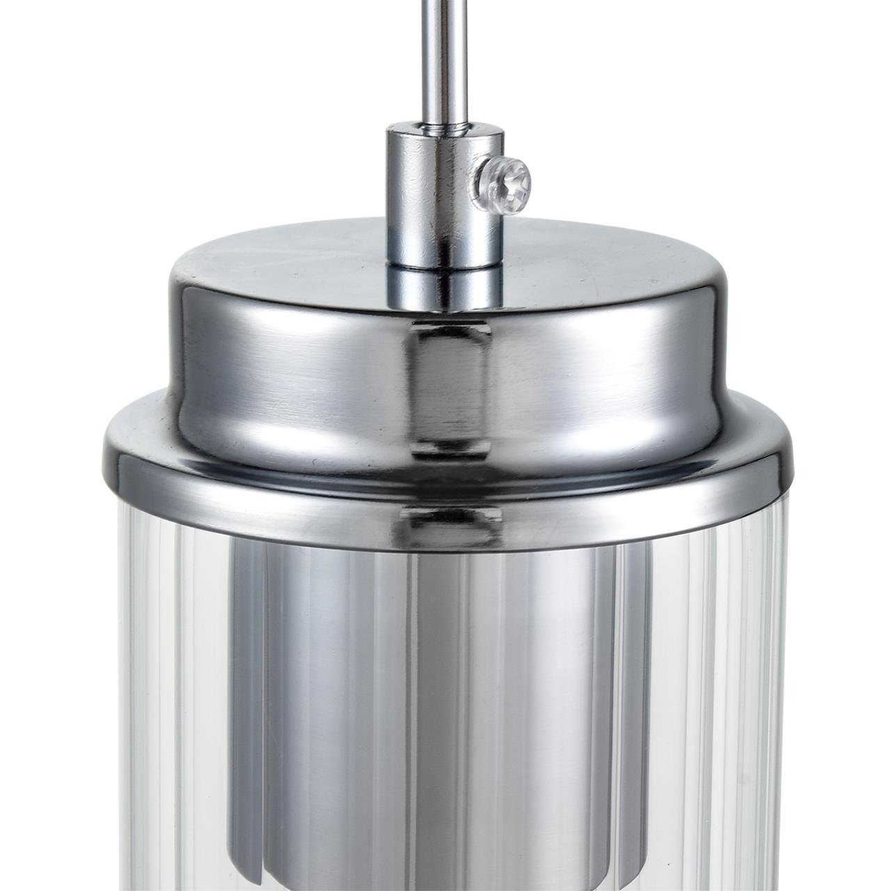 8102/1A COMFI LN26 408 хром/прозрачный металл/металл Подвес Е14 1*40W 220V ISHA