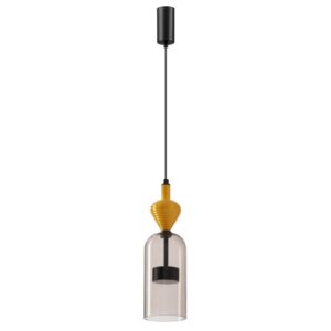 5046/12LB L-VISION ODL24 369 черный/светл.коричневый/металл/стекло/керамика Подвес LED 12W 4000К 1400Лм PALLETA