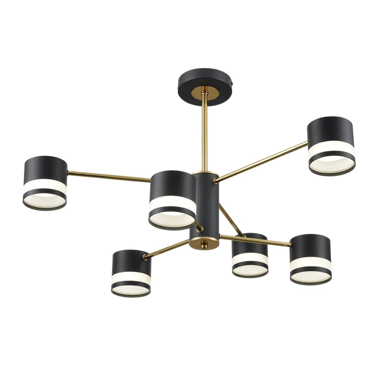 8240/6C COMFI LN26 239 черный/латунь, металл/акрил Люстра потолочная LED GX53 6*7W 220V LANIKA — изображение 5