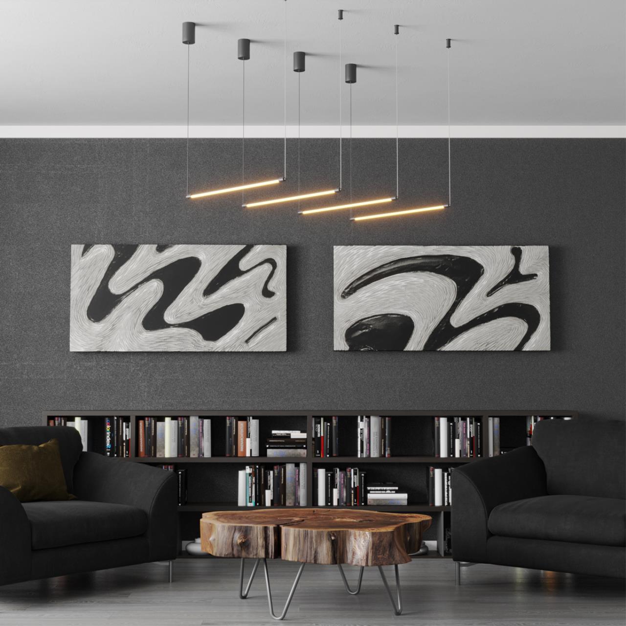 359345 KONST NT24 056 черный Светильник линейный светодиодный IP20 LED 12W 170-265V 3000K 944Лм VITZ — изображение 2