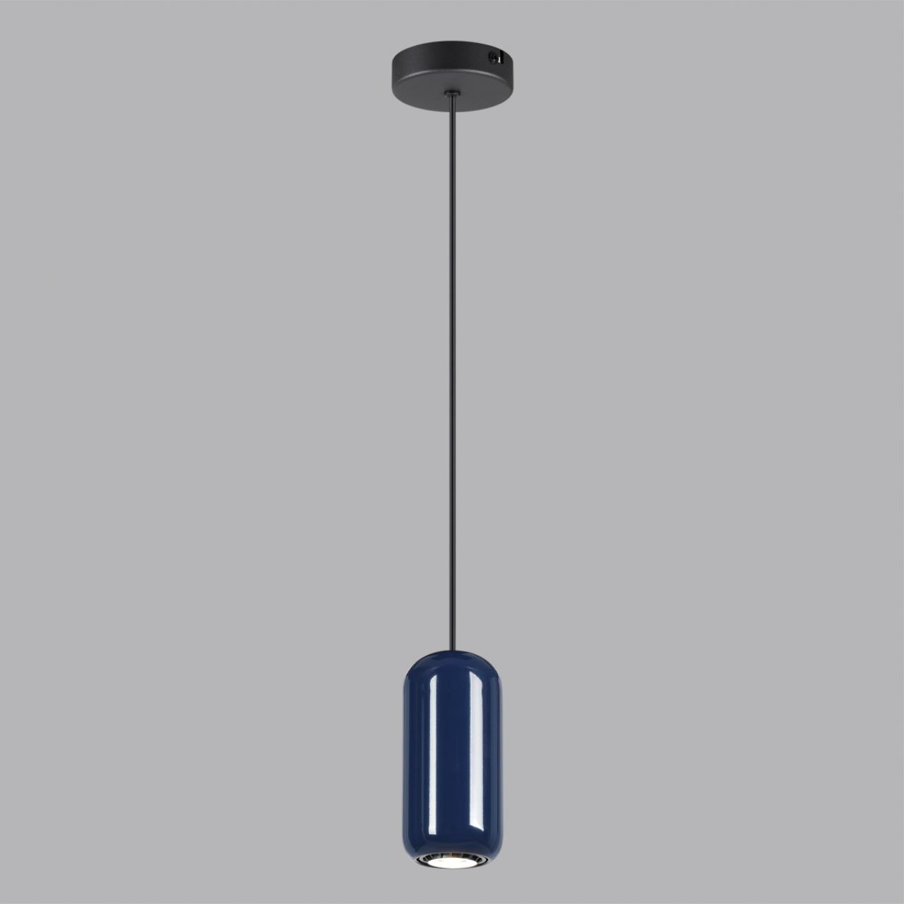 5053/1E PENDANT ODL24 375 черный/синий/металл Подвес GU10 LED 4W OVALI — изображение 4