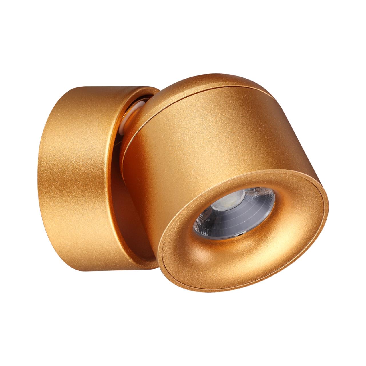 358810 OVER NT21 416 матовое золото Светильник накладной светодиодный IP20 LED 10W 850Лм 4000K 220V GESSO — изображение 6