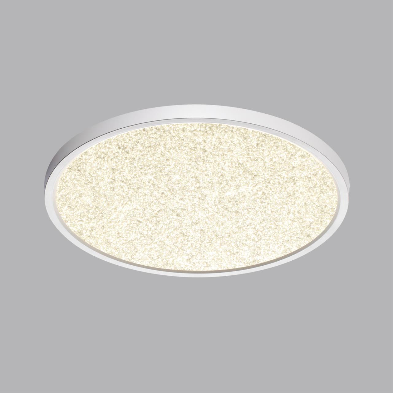 7661/32L MITRA LED SN 555 Светильник пластик/белый LED 32Вт 3000/4000K D400 IP40 OMEGA WHITE — изображение 5