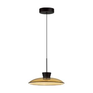 5055/9LA L-VISION ODL24 387 черный/янтарный/металл/стекло Подвес LED 9W 3000К SAUCER