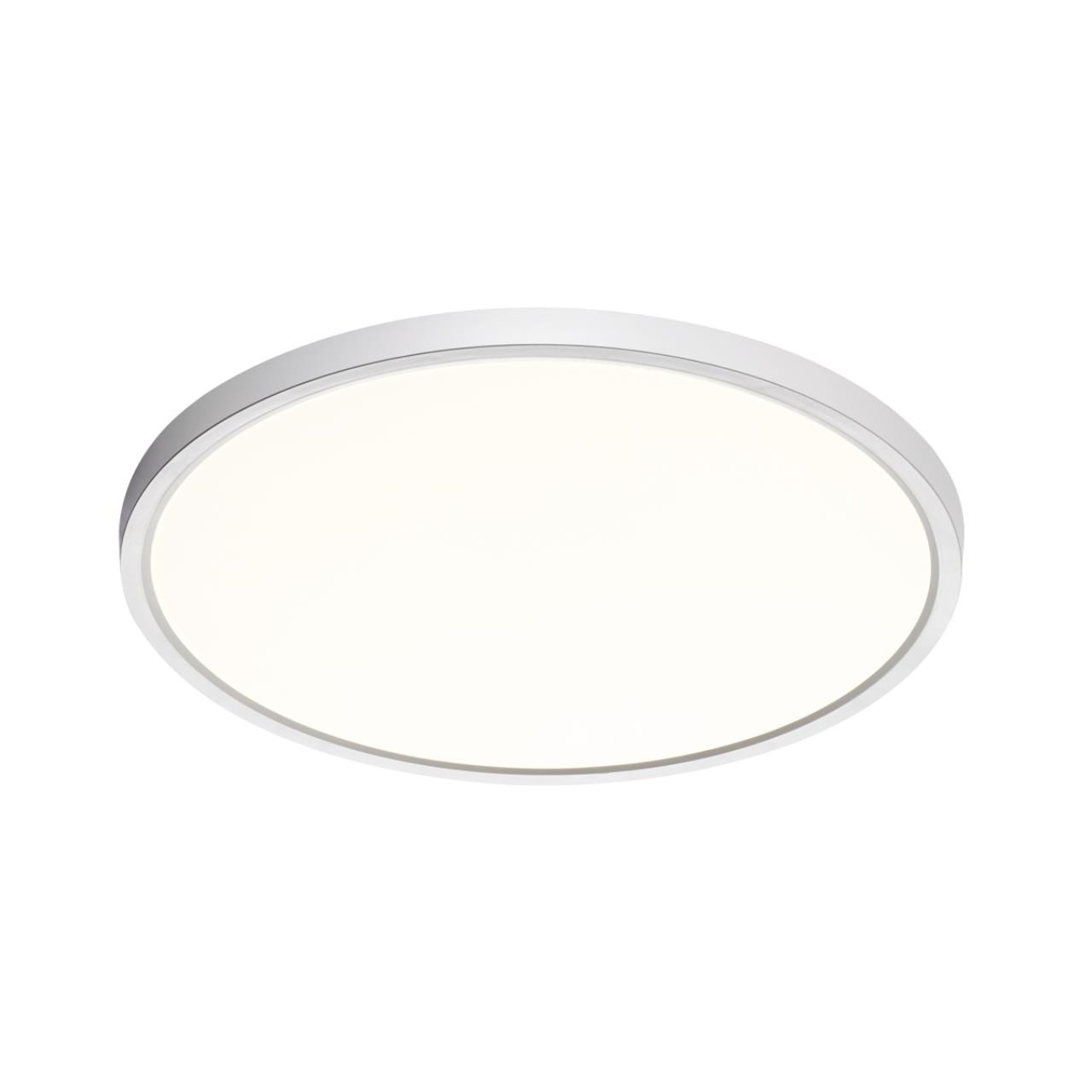 7659/32L MITRA LED SN 551 Светильник пластик/белый LED 32Вт 3000/4000K D400 IP40 ALFA WHITE — изображение 4