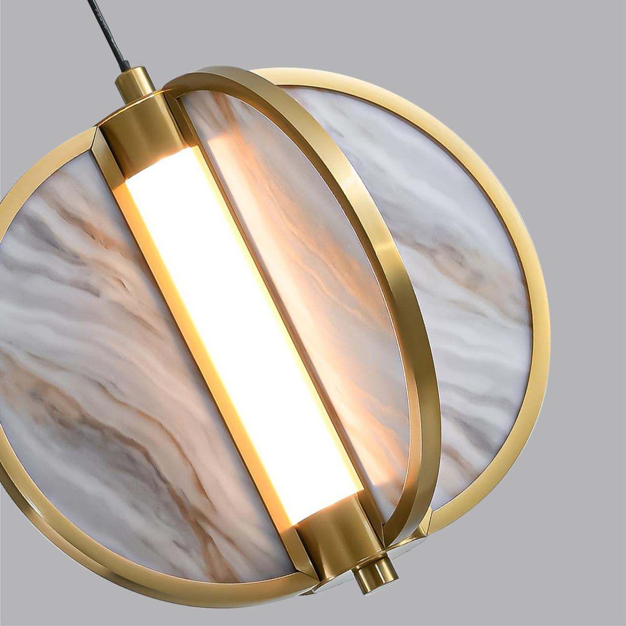 5448/12L L-VISION ODL_EX25 085 Подвесной светильник бронзовый/металл/акрил/искусственный мрамор IP20 LED 12W 3000K 220V TOSCANA — изображение 5