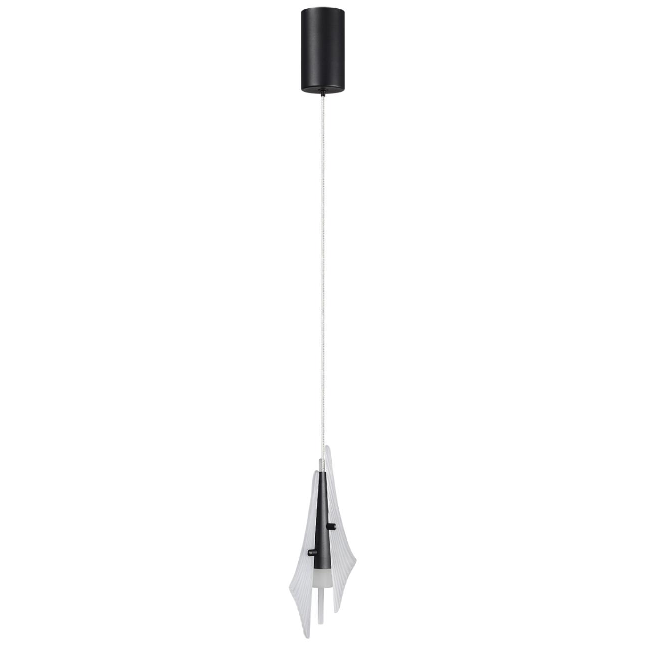 5442/6LA L-VISION ODL_EX26 059 черный/бел.матовый/металл/стекло/акрил Подвес LED 6W 3000K 633Лм AFALINA — изображение 4