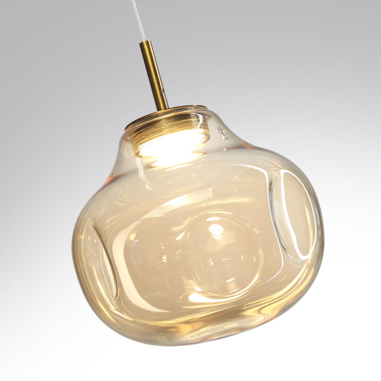 5097/4L PENDANT ODL25 363 античн.бронза/янтарный/металл/стекло Подвес LED 4W 4000K 388Лм VASO — изображение 5