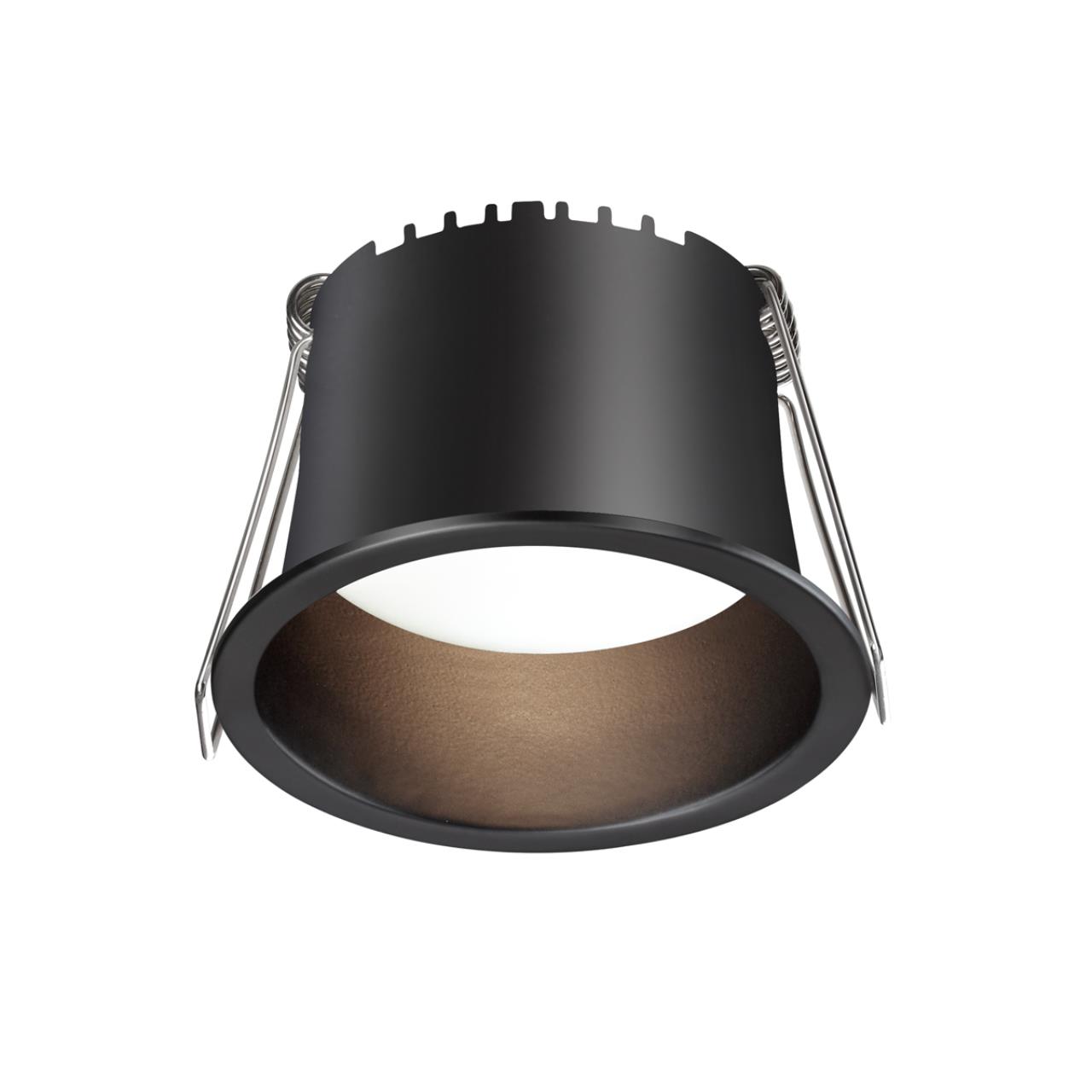 359233 SPOT NT23 536 черный Светильник встраиваемый светодиодный IP20 LED 6W 220V 360Лм 3000К TRAN — изображение 4