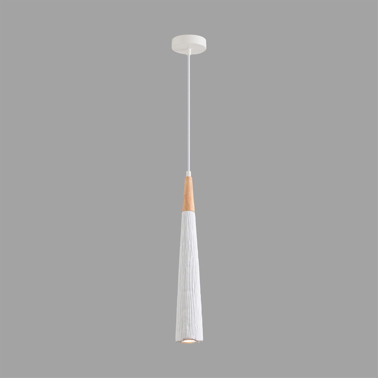 8352/1C SUSPENTIONI LN26 325 белый/бежевый, металл/дерево/цемент Подвес GU10 LED 5W 220V EOLIANA — изображение 4