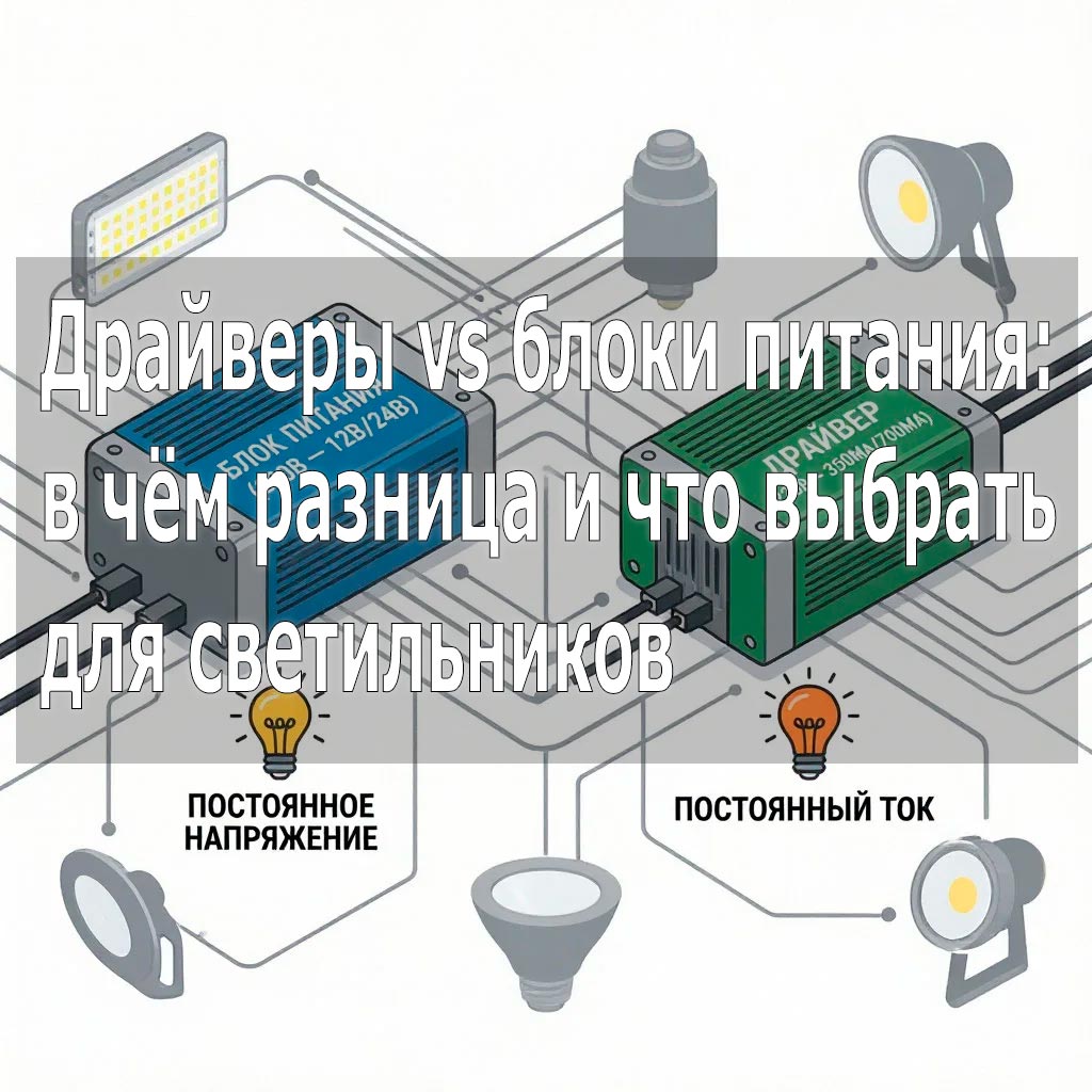 Драйверы vs блоки питания