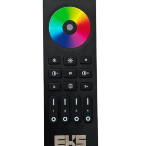 Пульт для светодиодной ленты RGB 4 канала RC03RF черный, 12-24В, 100шт