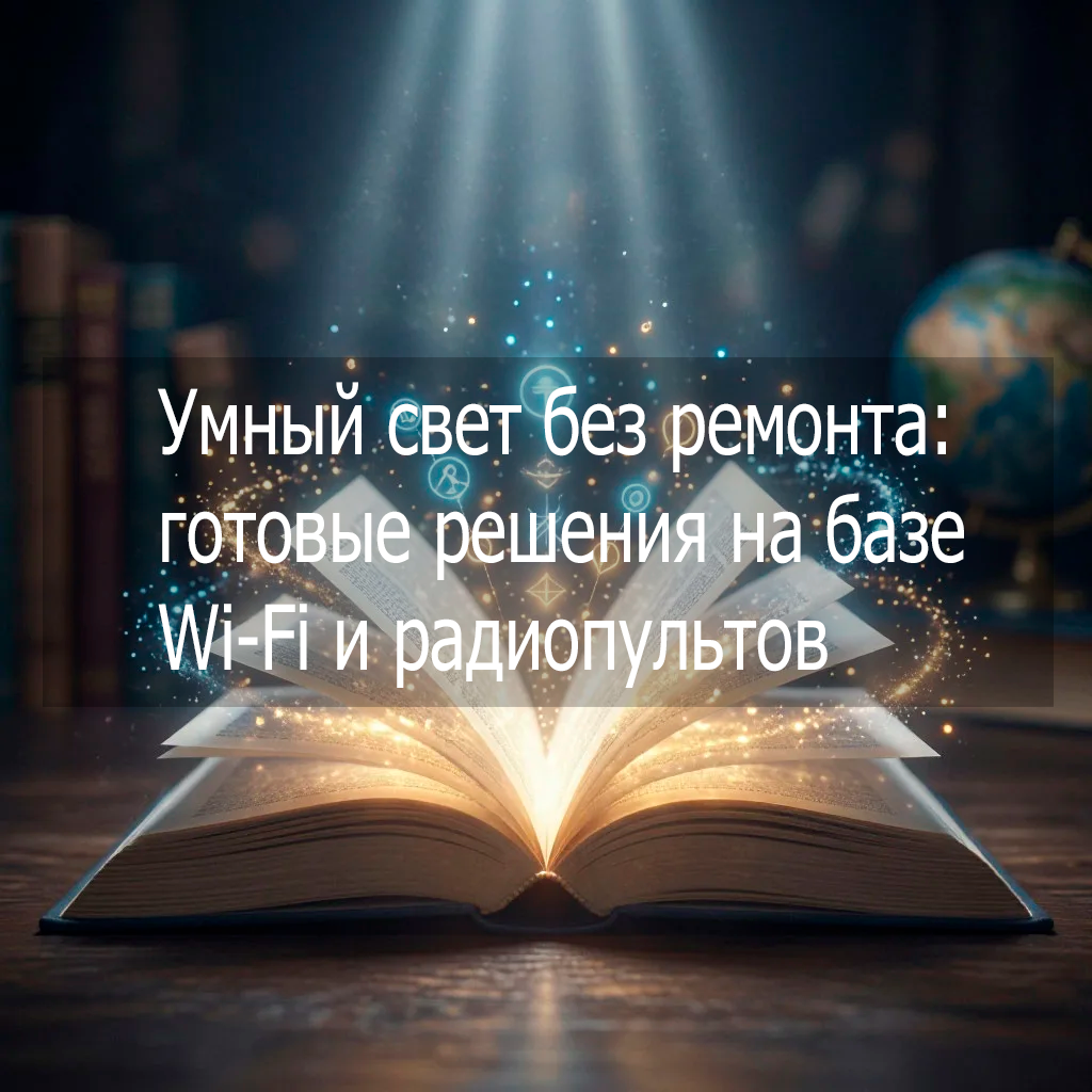 Умный свет без ремонта: готовые решения на базе Wi-Fi и радиопультов